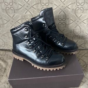 Stylish Black Leather Ankle Boots for Women